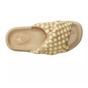 Jordan Sophia "Team Gold/Alabaster/White" Women's Slide Size 9 Brand New